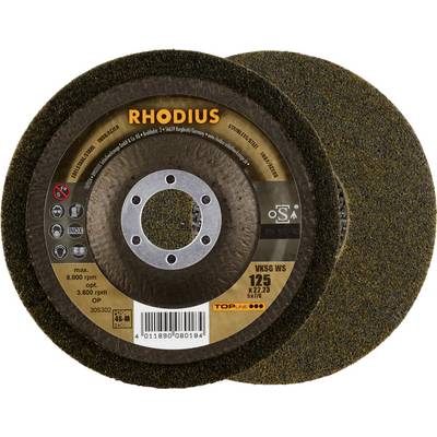 'RHODIUS' Trennscheiben, Durchmesser 125 mm, max. 8.800 U/min, geeignet für Edelstahl, maximale Verwendungssicherheit.
