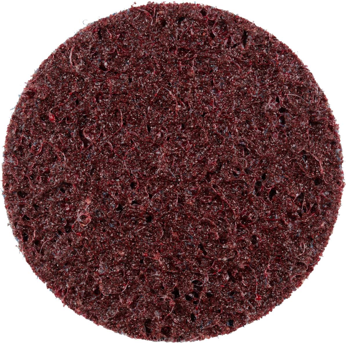 Ein ovaler, rot-brauner Reinigungspad mit rauer, schwammartiger Textur. Wird oft für die Reinigung harter Oberflächen verwendet.
