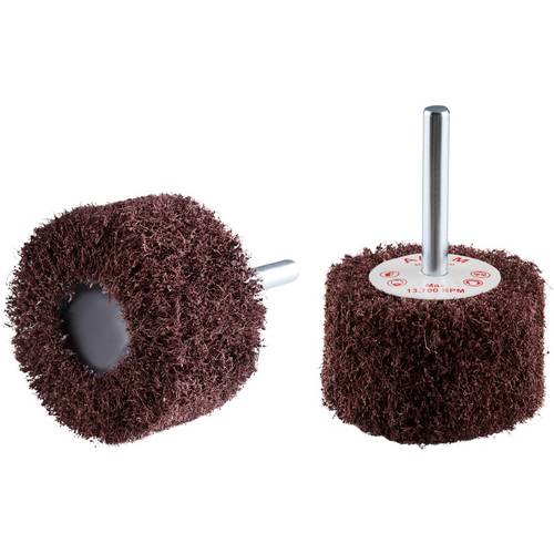 Rhodius 305342 RHODIUS VS, 10 Stück Vliesfächerschleifer 50 x 30 x 6,0 mm, medium, TOPline, für Edelstahl, Stahl, NE-Met...