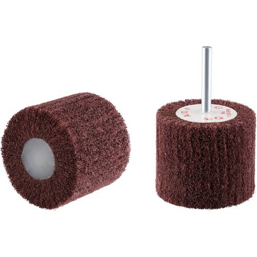 Rhodius 305347 RHODIUS VS, 10 Stück Vliesfächerschleifer 60 x 50 x 6,0 mm, fine, TOPline, für Edelstahl, Stahl, NE-Metal...