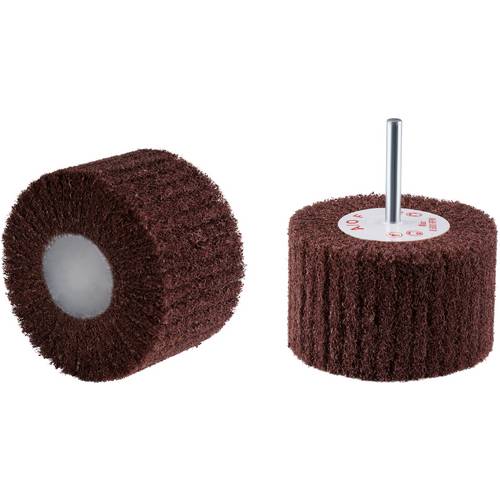 Rhodius 305351 RHODIUS VS, 10 Stück Vliesfächerschleifer 80 x 50 x 6,0 mm, fine, TOPline, für Edelstahl, Stahl, NE-Metal...