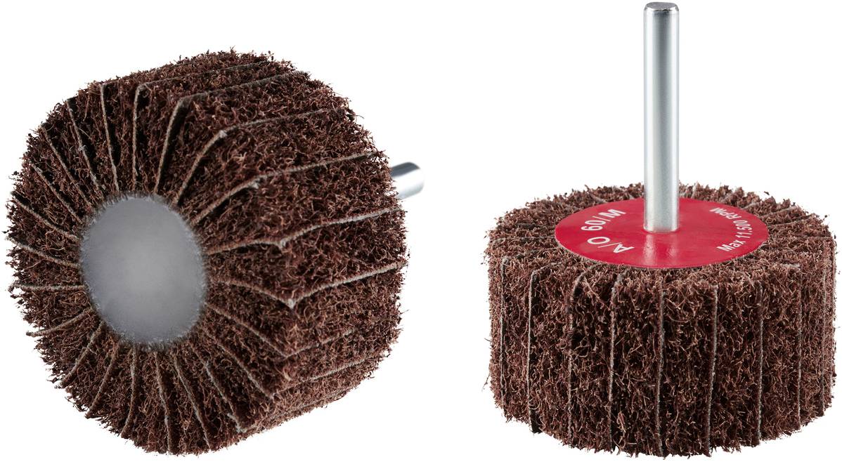 Rhodius 305321 RHODIUS VSK, 10 Stück Vliesfächerschleifer 60 x 30 x 6,0 mm, A60, coarse, TOPline, für Edelstahl, Stahl, ...