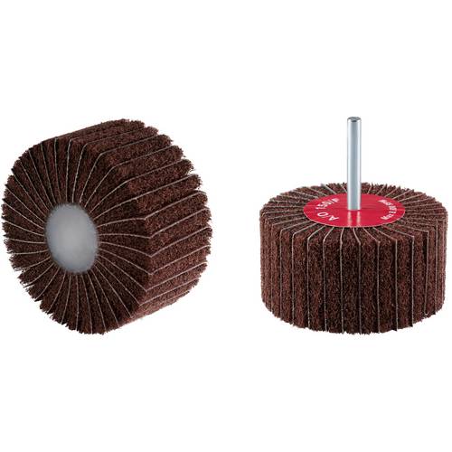 Rhodius 305331 RHODIUS VSK, 10 Stück Vliesfächerschleifer 80 x 40 x 6,0 mm, A150, fine, TOPline, für Edelstahl, Stahl, N...