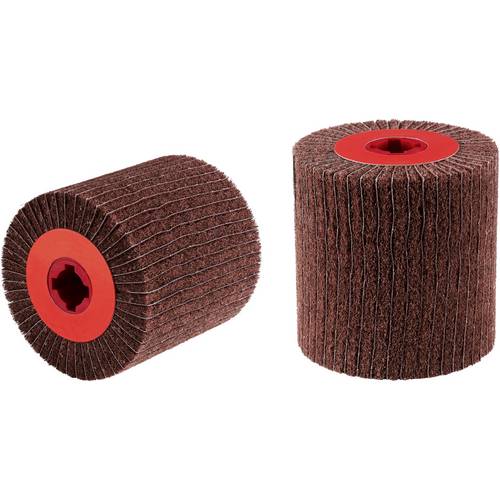 Rhodius 305355 RHODIUS VWK, Vlieswalzen kombiniert 100 x 100 x 19,00 mm, A150, fine, TOPline, für Edelstahl, Stahl, NE-M...