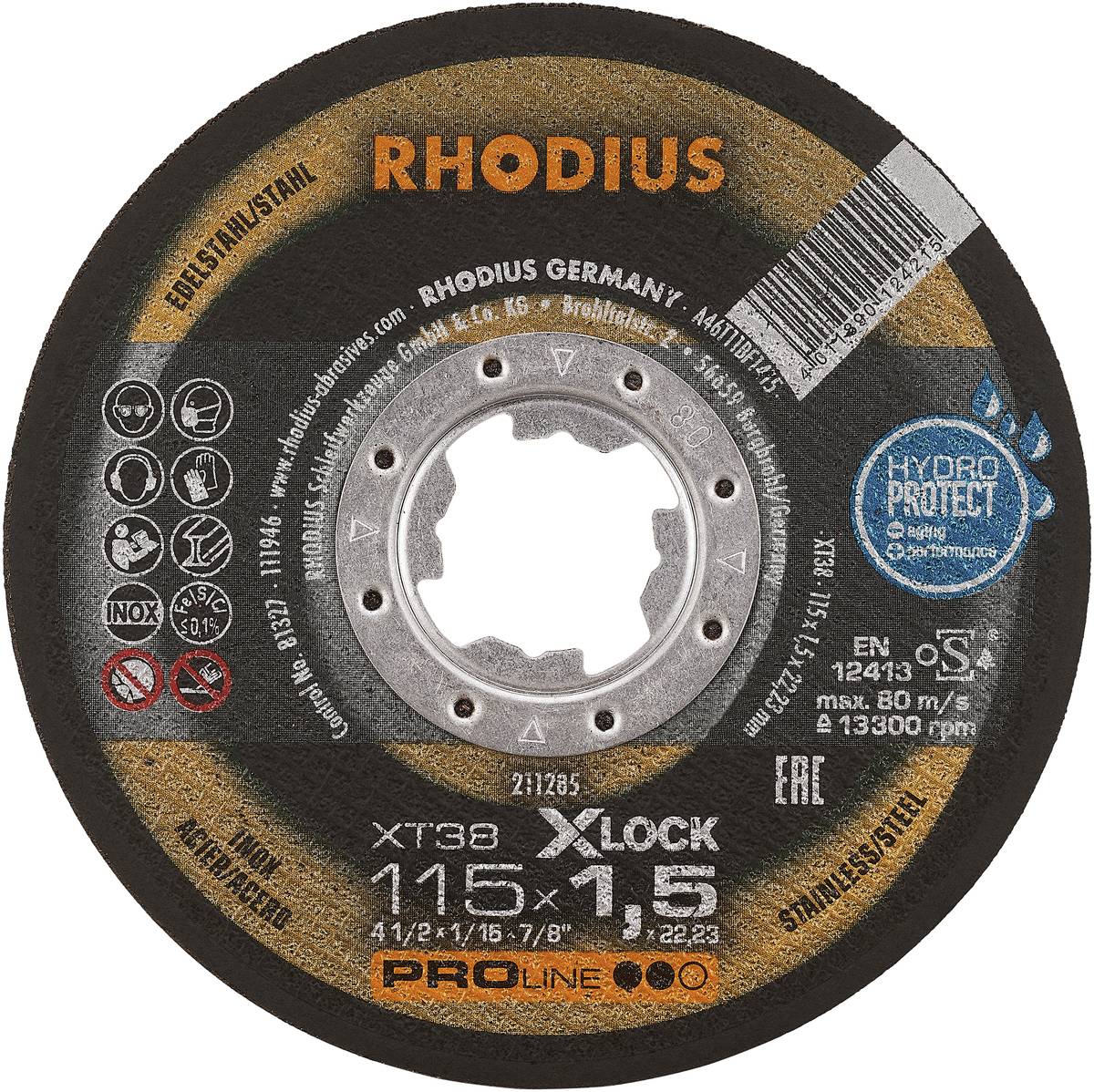 Thumbnail - Rhodius XT38 X-LOCK 211285 Trennscheibe 25 St. Edelstahl, Stahl