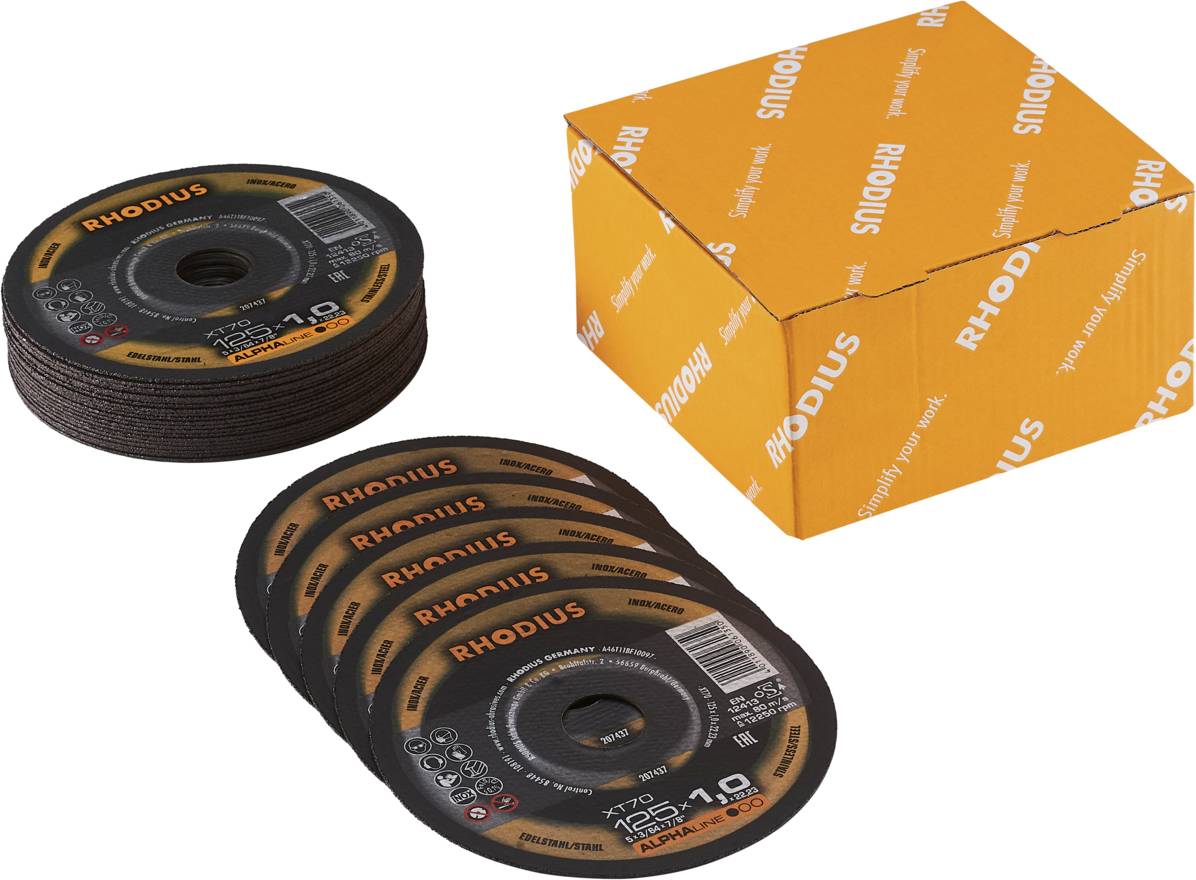 Rhodius XT70 PACK 211078 Trennscheibe 25 St. Edelstahl, Stahl