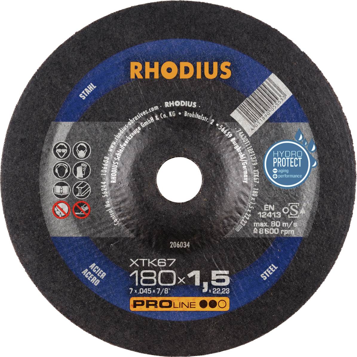 Rhodius XTK67 206034 Trennscheibe 25 St. Stahl