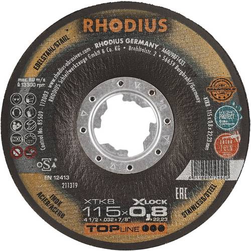 Rhodius XTK8 EXACT X-LOCK 211319 Trennscheibe 25 St. Edelstahl, Stahl