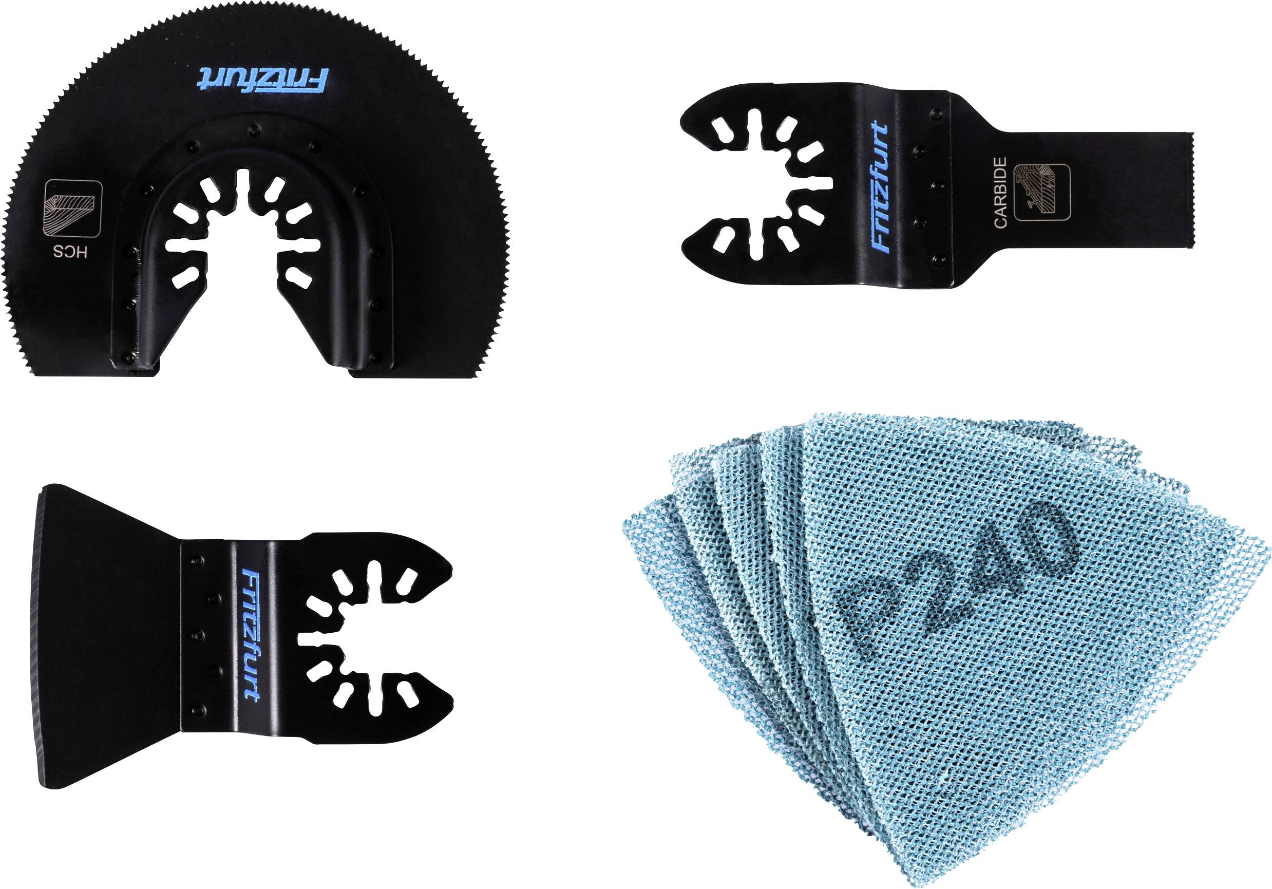 FRITZFURT 3501-2008 Carbide Multifunktionswerkzeug-Zubehör-Set 8teilig 1 Set