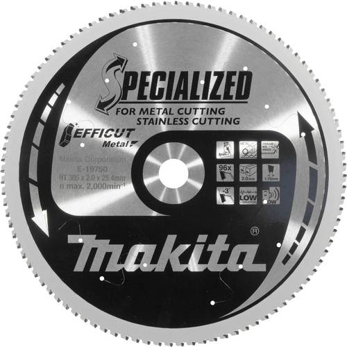 Sägeblatt 305x25,4x30, 96Z EFFICUT Makita E-19750 Durchmesser:305 mm Zähneanzahl:96