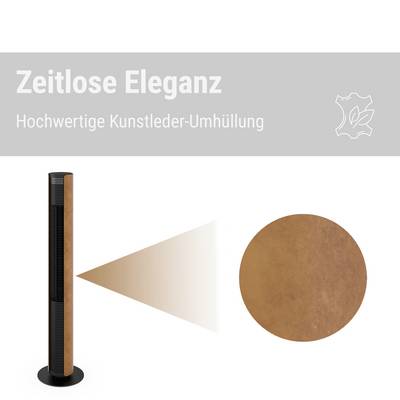 Stadler Form Peter Leatherette Turmventilator 60 W (Ø x H) 24 cm x 110 cm Dimmbar, mit Fernbedienung, Timer, Schwenkbar-11