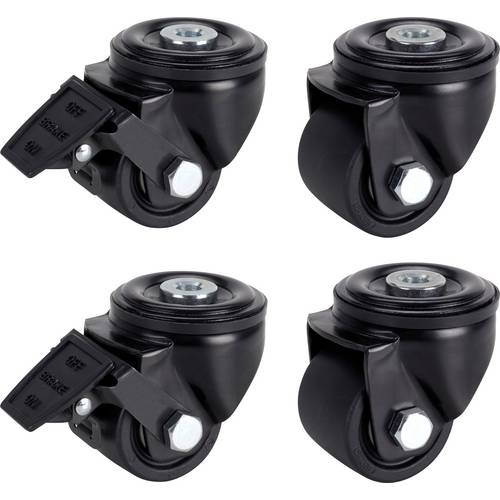 dörner + helmer 450067 Schwerlast-Lenkrolle Rad-Durchmesser: 65 mm Tragfähigkeit (max.): 1500 kg 4 St.