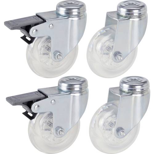 dörner + helmer 4506551 Lenkrolle mit Feststeller Rad-Durchmesser: 75 mm Tragfähigkeit (max.): 50 kg 4 St.
