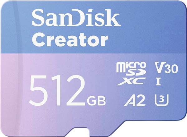 SanDisk Creator - Flash-Speicherkarte (microSDXC-an-SD-Adapter inbegriffen)