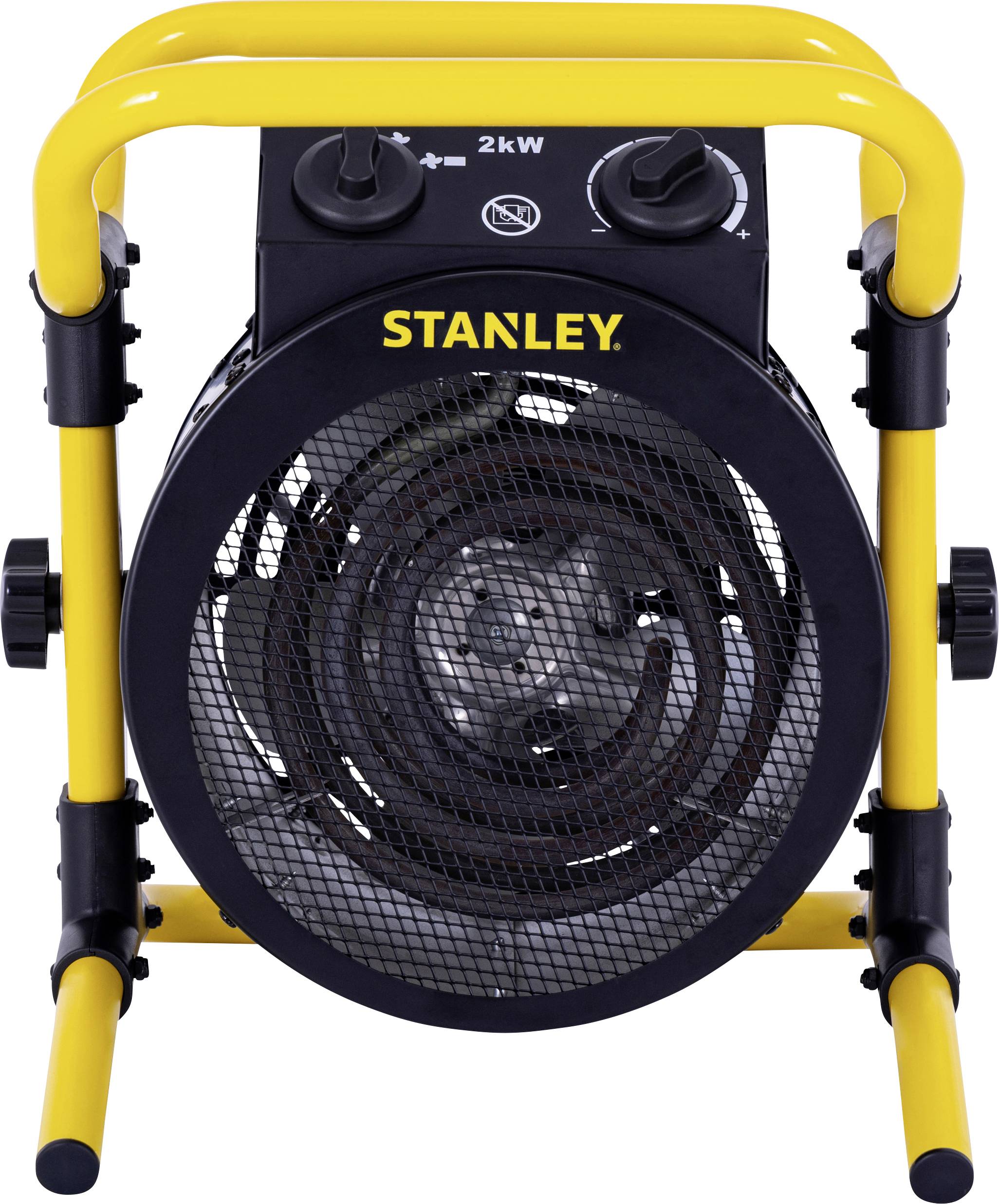 STANLEY 2000W Ventilatorkachel 20 m&sup2; Zwart/geel