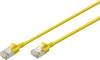 Digitus DK-1632-A-010S-Y RJ45 Patchkabel CAT 6a F/FTP 1 m Gelb Farbcodiert, Geschirmt, mehrdrähtig, mit Knickschutztülle 1 St.