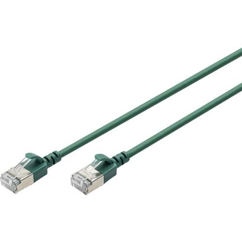 Digitus DK-1632-A-030S-G RJ45 Netzwerkkabel, Patchkabel CAT 6a F/FTP 3 m Grün Farbcodiert, Geschirmt, mehrdrähtig, mit K...