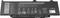 Schwarze Laptopbatterie mit Firmenlogo, Kapazitätsangabe '54 Whr', Modell- und Typennummer sowie Warnhinweisen in mehreren Sprachen.