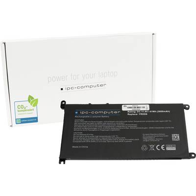 'Lithium-Polymer-Akku von ipc-computer mit 11,4V, 48Wh, 3060mAh für Laptops. Verpackung mit CO2-kompensierter Aufschrift.'