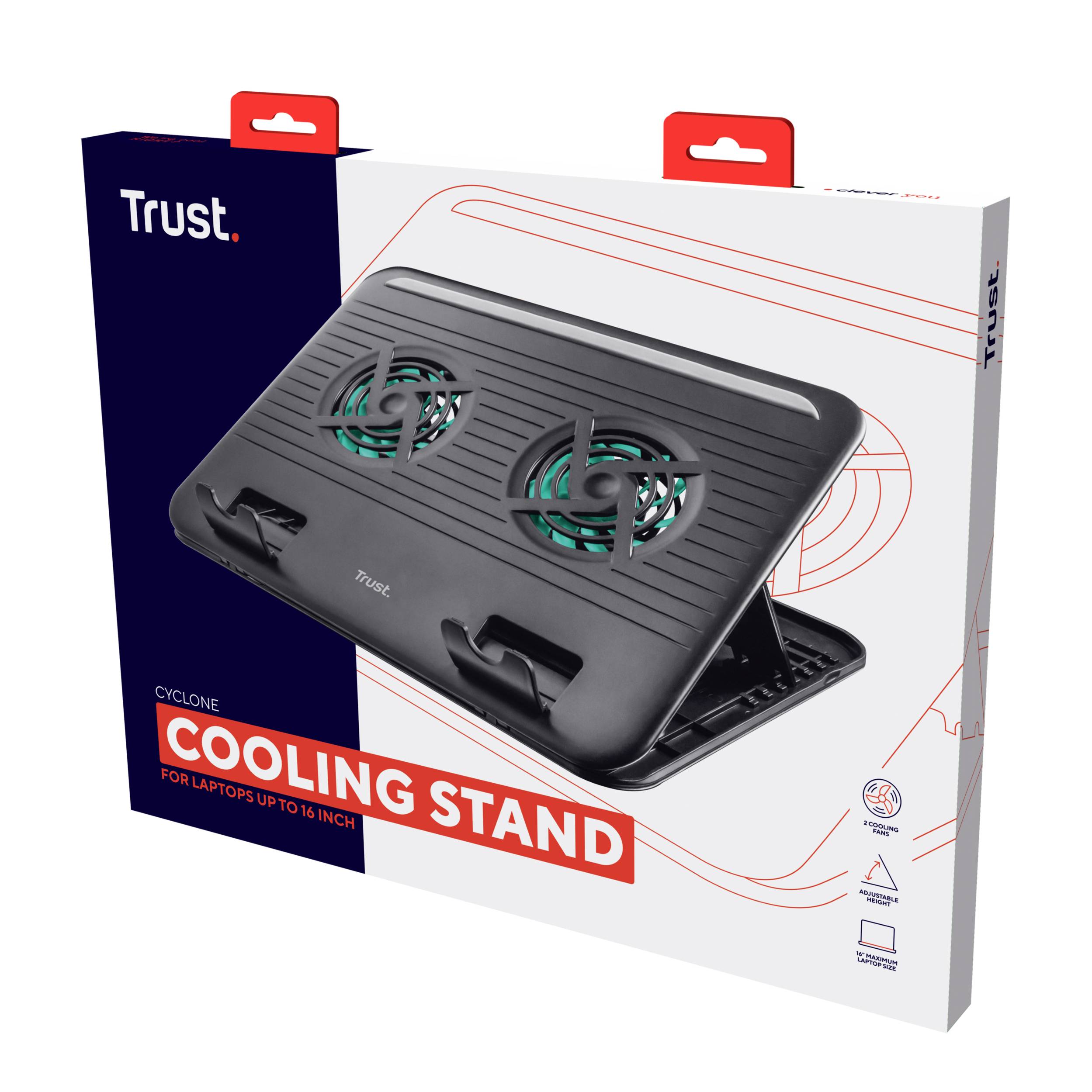 Trust Cyclone Notebook Cooling Stand - Notebook-Ständer - mit Ventilator-5