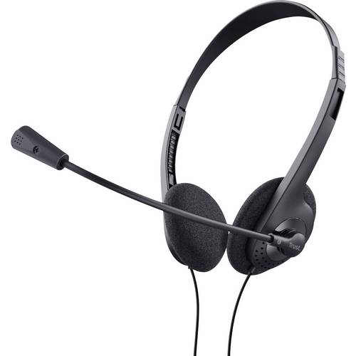 Thumbnail - Trust Kopfhörer Headset Schwarz Computer On Ear Headset kabelgebunden Schwarz