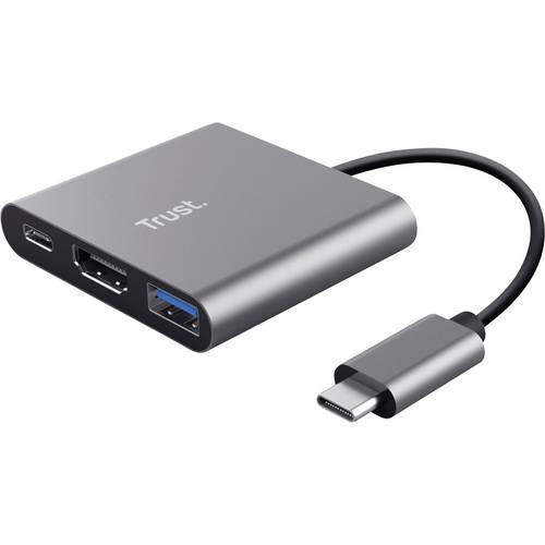 Thumbnail - Trust USB-Hubs, Schnittstellen-Verteiler USB-C® (USB 3.2 Gen 2) Multiport Hub Silber