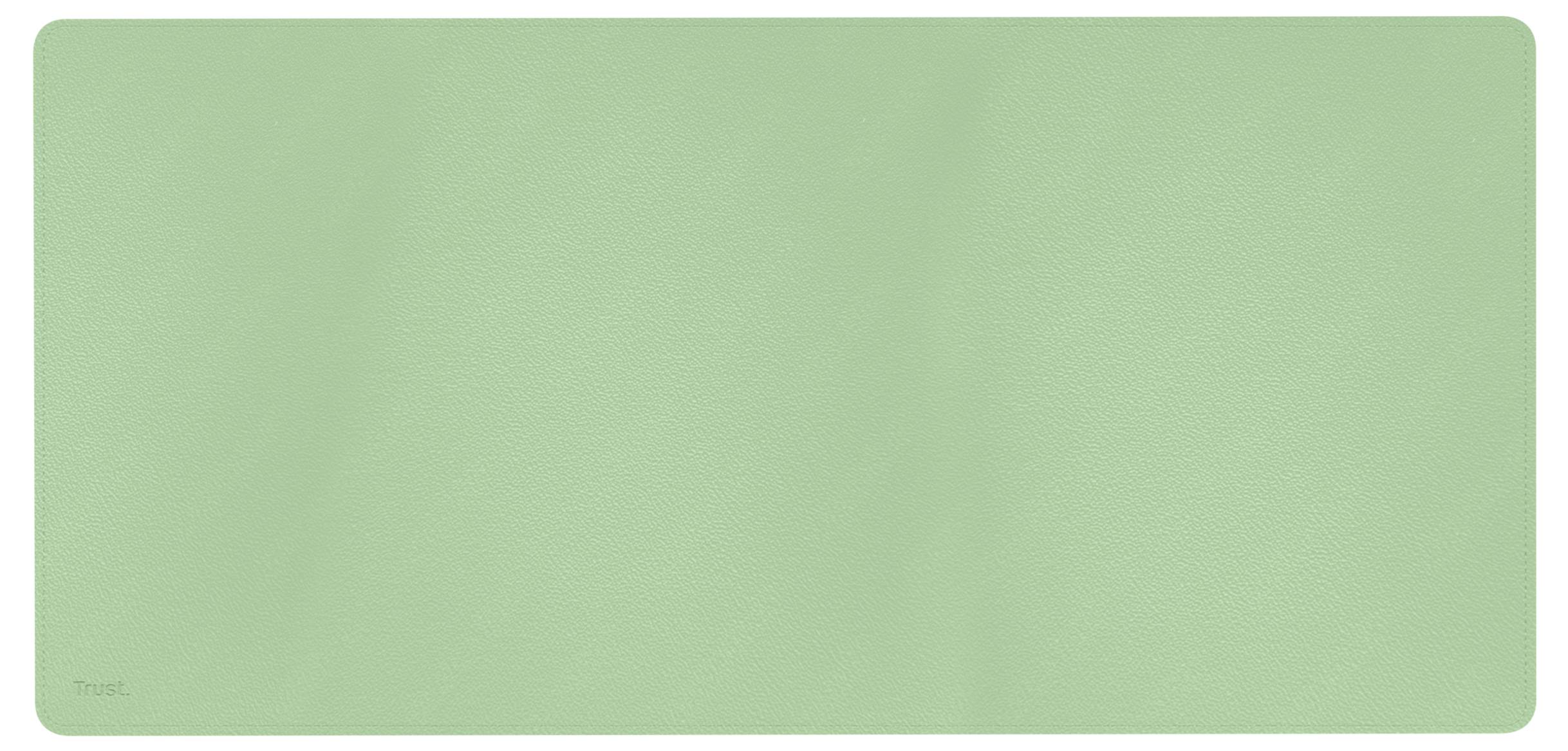 Grünes Mousepad mit feiner Textur, rechteckig und weich. Ideal für alle Arten von Computermäusen.