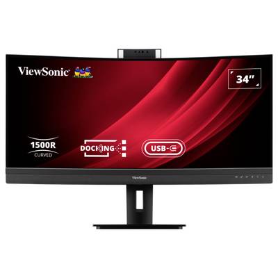 Viewsonic VG3457CV LED-Monitor EEK F (A - G) 86.4 cm (34 Zoll) 3440 x 1440 Pixel 21:9 5 ms DisplayPort, HDMI® VA LED-0