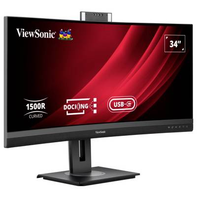 Viewsonic VG3457CV LED-Monitor EEK F (A - G) 86.4 cm (34 Zoll) 3440 x 1440 Pixel 21:9 5 ms DisplayPort, HDMI® VA LED-1