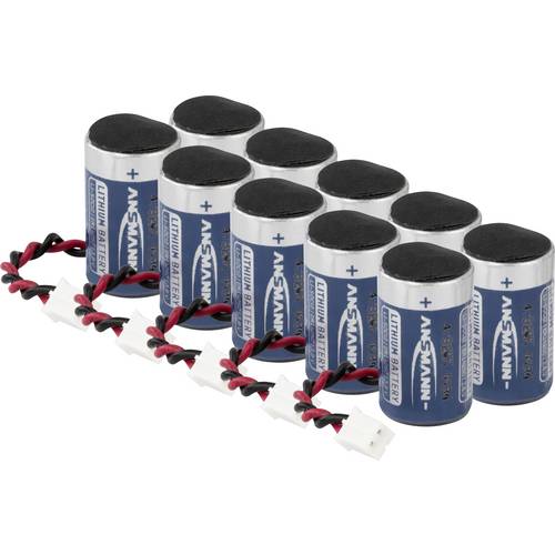 Thumbnail - Ansmann ANSMANN 10er Pack Lithium-Thionyl-Chlorid Batterie Akkupack hochtemperaturfähig Lithium 3.6 V 2700 mAh 10 St.