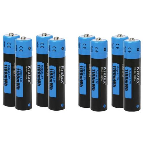 Hixon J816 Micro (AAA)-Akku Li-Ion 750 mAh 1.5 V 8 St.
