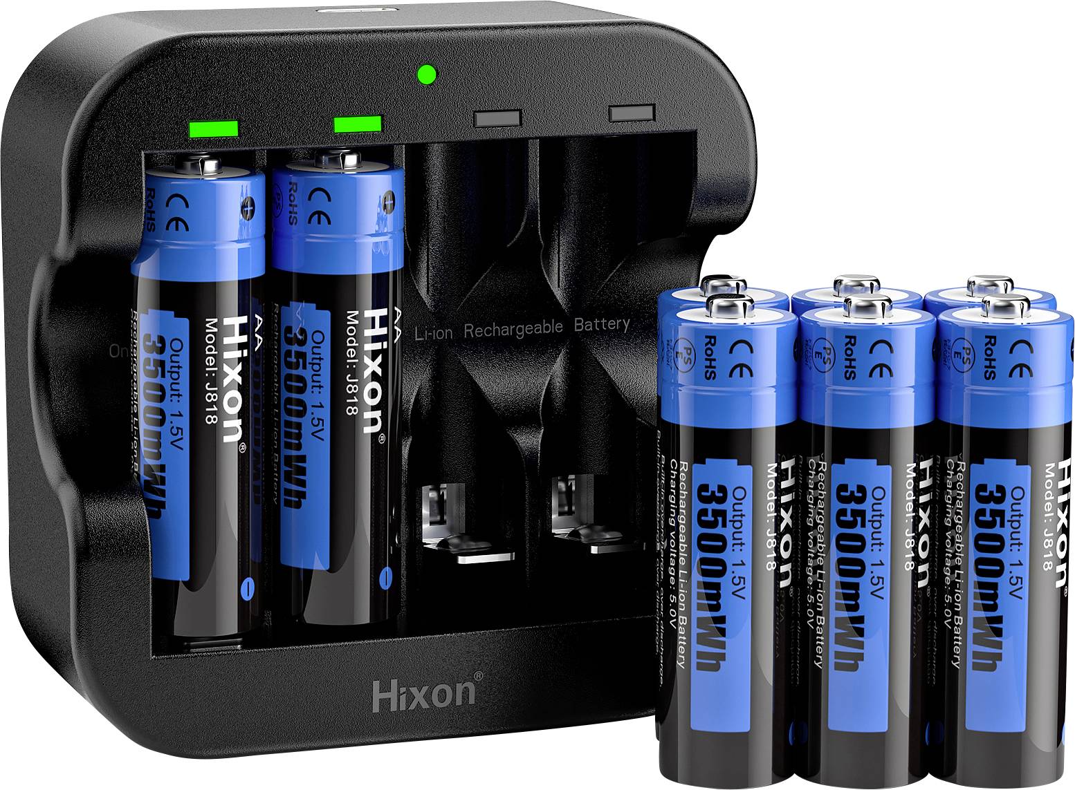 Hixon Q022 Batterijlader Li-ion AAA (potlood), AA (penlite)