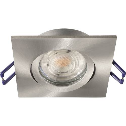 Deko Light Samsola, eckig, gebürstet, Silber 110046 Deckenstrahler Silber (gebürstet)