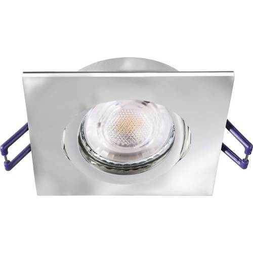 Deko Light Samsola, eckig, glänzend, Silber 110047 Deckenstrahler Silber (glänzend)