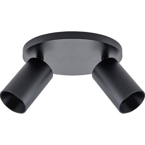 Deko Light 348254 Can Tilt rund, 2x 7,5 W GU10, Schwarz Deckenaufbauleuchte GU10 7.5 W Schwarz