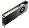 Eine NVIDIA-Grafikkarte in schwarz-goldener Farbe mit mehreren Anschlüssen an der Rückseite; Lüfter seitlich sichtbar.