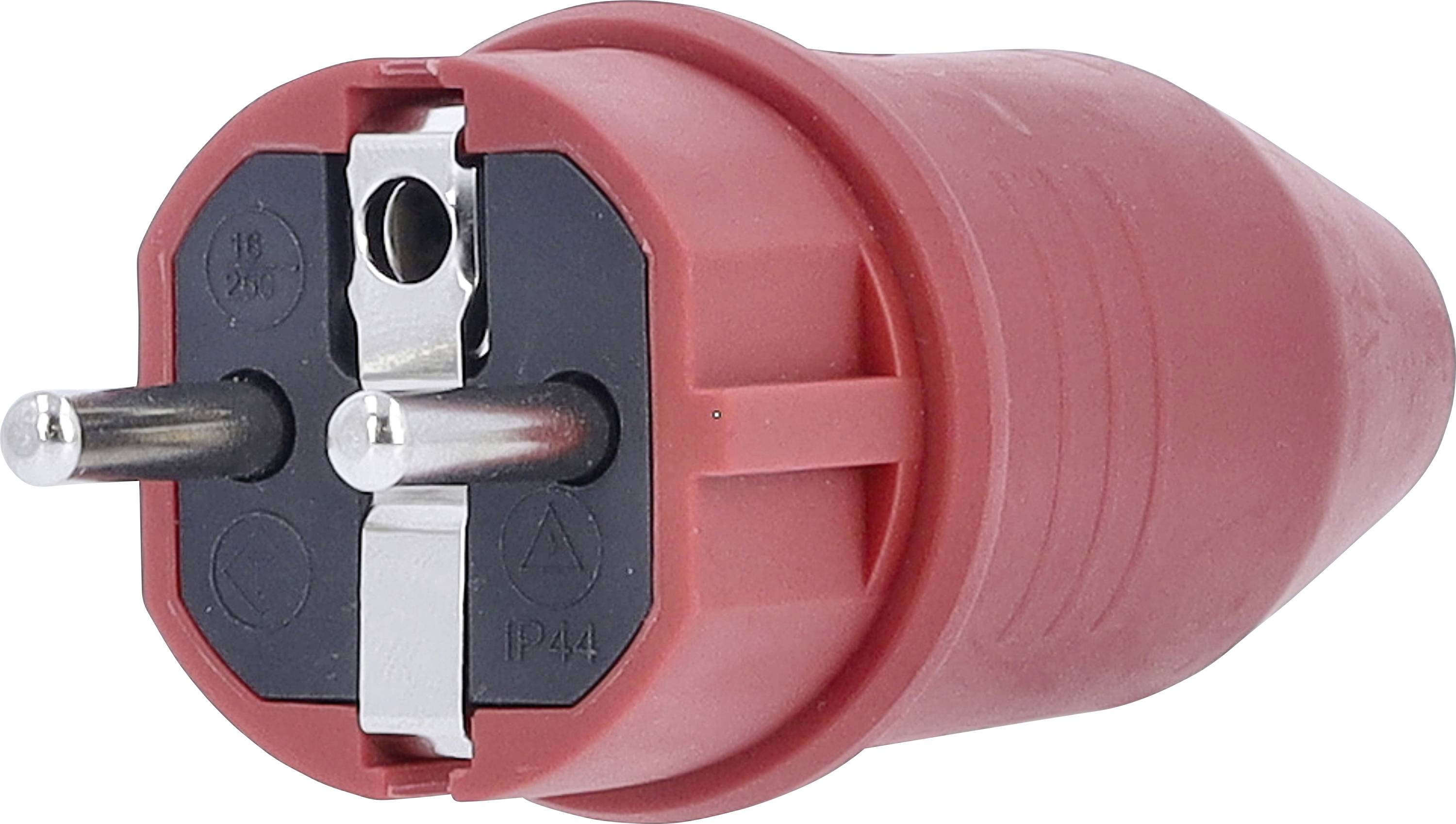 AS Schwabe 62290 Schutzkontaktstecker 230 V Rot