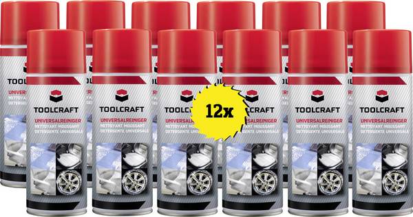 TOOLCRAFT TOOLCRAFT Universalreiniger Set TO-9919806x12  12 St.