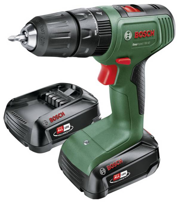 Bosch Home and Garden EasyImpact 18V-40  2-Gang-Akku-Schlagbohrmaschine  inkl. Akku