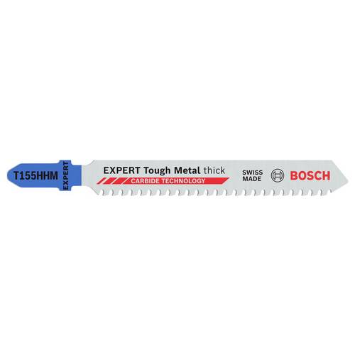 Bosch Accessories 2608902482 EXPERT Tough Metal thick T155HHM Stichsägeblatt, 3 Stk. 3 St.