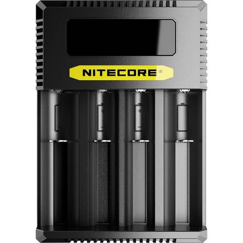 NiteCore CI4 Rundzellen-Ladegerät LiIon, NiCd, NiMH 10440, 14500, 14650, 16500, 16340, 16650, 17350, 17500, 17650, 17670...