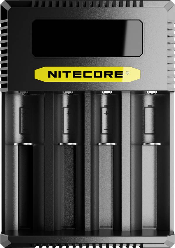 NiteCore CI4 Rundzellen-Ladegerät LiIon, NiCd, NiMH 10440, 14500, 14650, 16500, 16340, 16650, 17350, 17500, 17650, 17670, 18350, 18490, 18500, 18650, 18700, 21700, 22500, 22650, 26500, 26650, 26700, Baby (C), Micro (AAA), Mignon (AA), Mini (AAAA), Mono (D)
