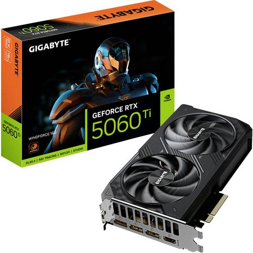 Gigabyte Grafikkarte Nvidia GeForce RTX 5060 Ti GeForce RTX 5060 Ti 16 GB GDDR7-RAM