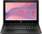 Ein schwarzer Laptop mit geöffneter Abdeckung zeigt einen Bildschirm mit einem rosa Farbverlauf und der Benutzeroberfläche eines Betriebssystems.