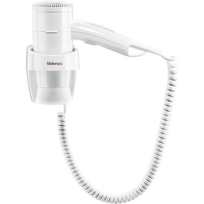 Ein weißer Haartrockner der Marke Valera mit spiralförmigem Kabel.