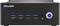 Schwarzer Mini-PC mit dem Schriftzug 'Shuttle'. Vier USB-Ports, Kopfhörerausgang und Ein-/Aus-Schalter mit blauem LED-Leuchtring vorne.