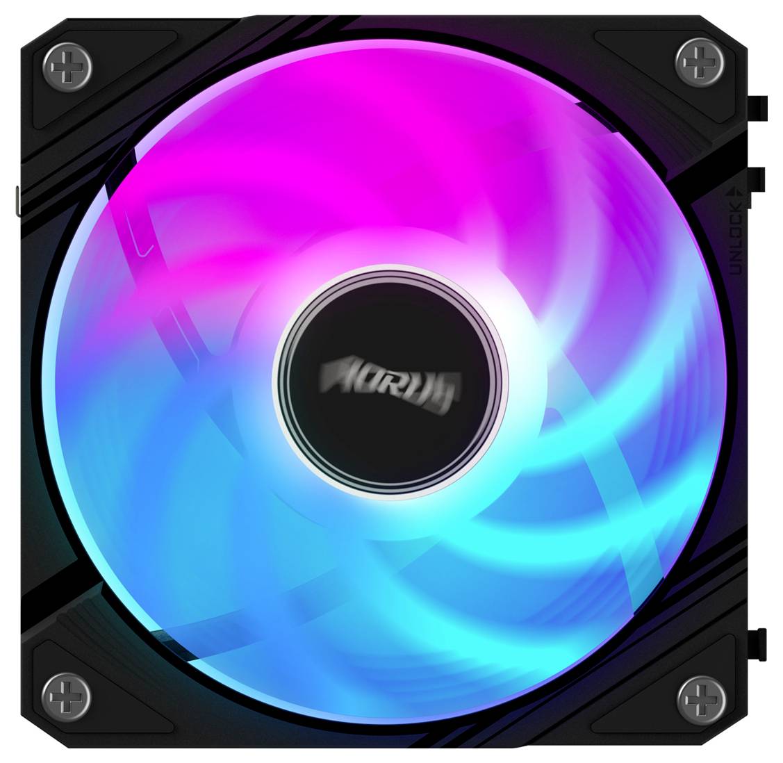 Gigabyte GP-ECFAN1201 PC-Gehäuse-Lüfter Schwarz (B x H x T) 120 x 25 x 120 mm-1