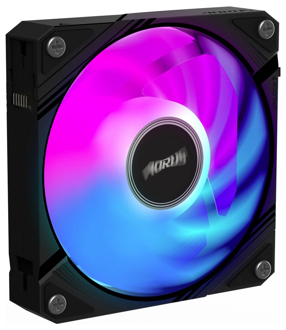 Gigabyte GP-ECFAN1201 PC-Gehäuse-Lüfter Schwarz (B x H x T) 120 x 25 x 120 mm-2