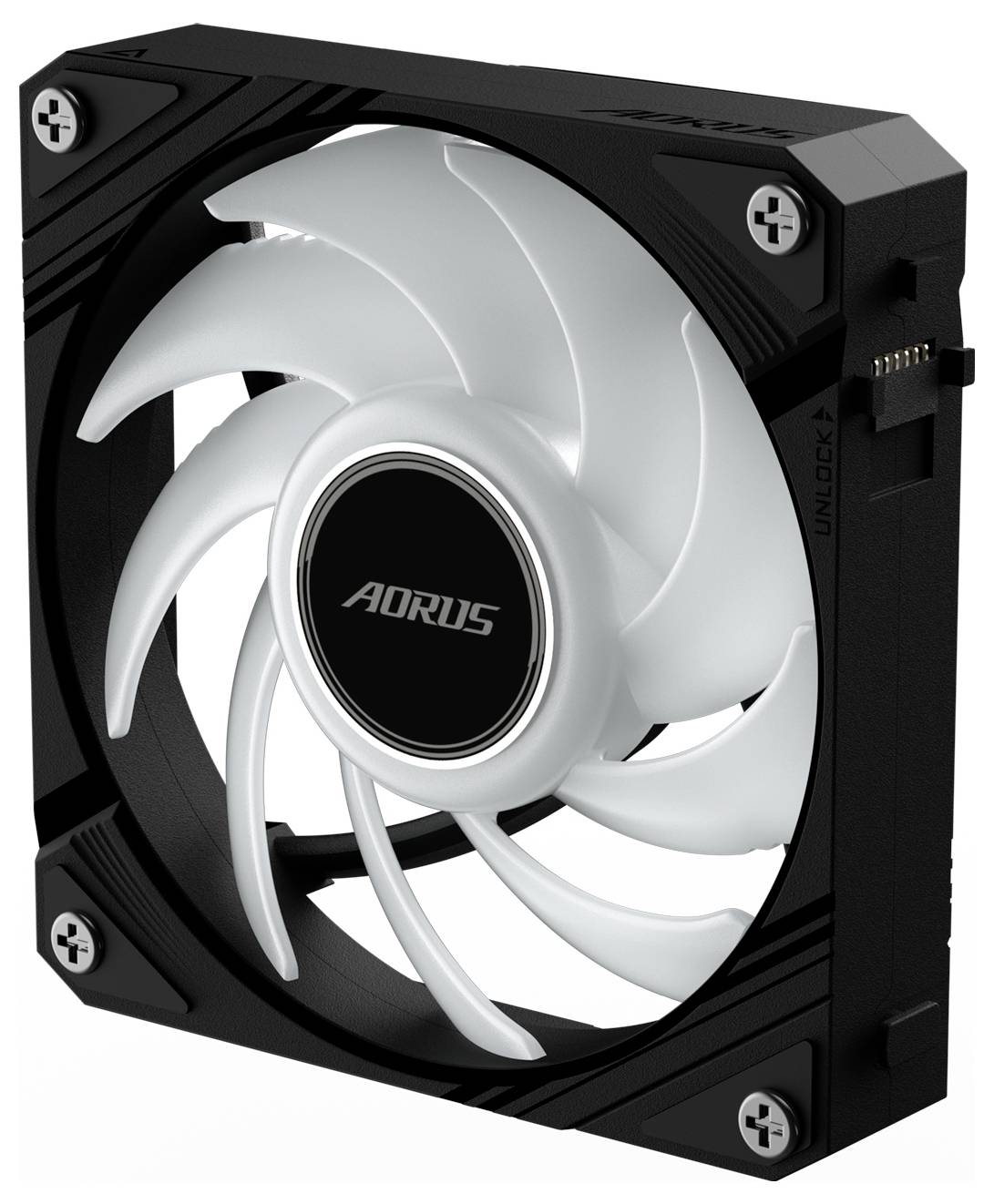 Gigabyte GP-ECFAN1201 PC-Gehäuse-Lüfter Schwarz (B x H x T) 120 x 25 x 120 mm-3