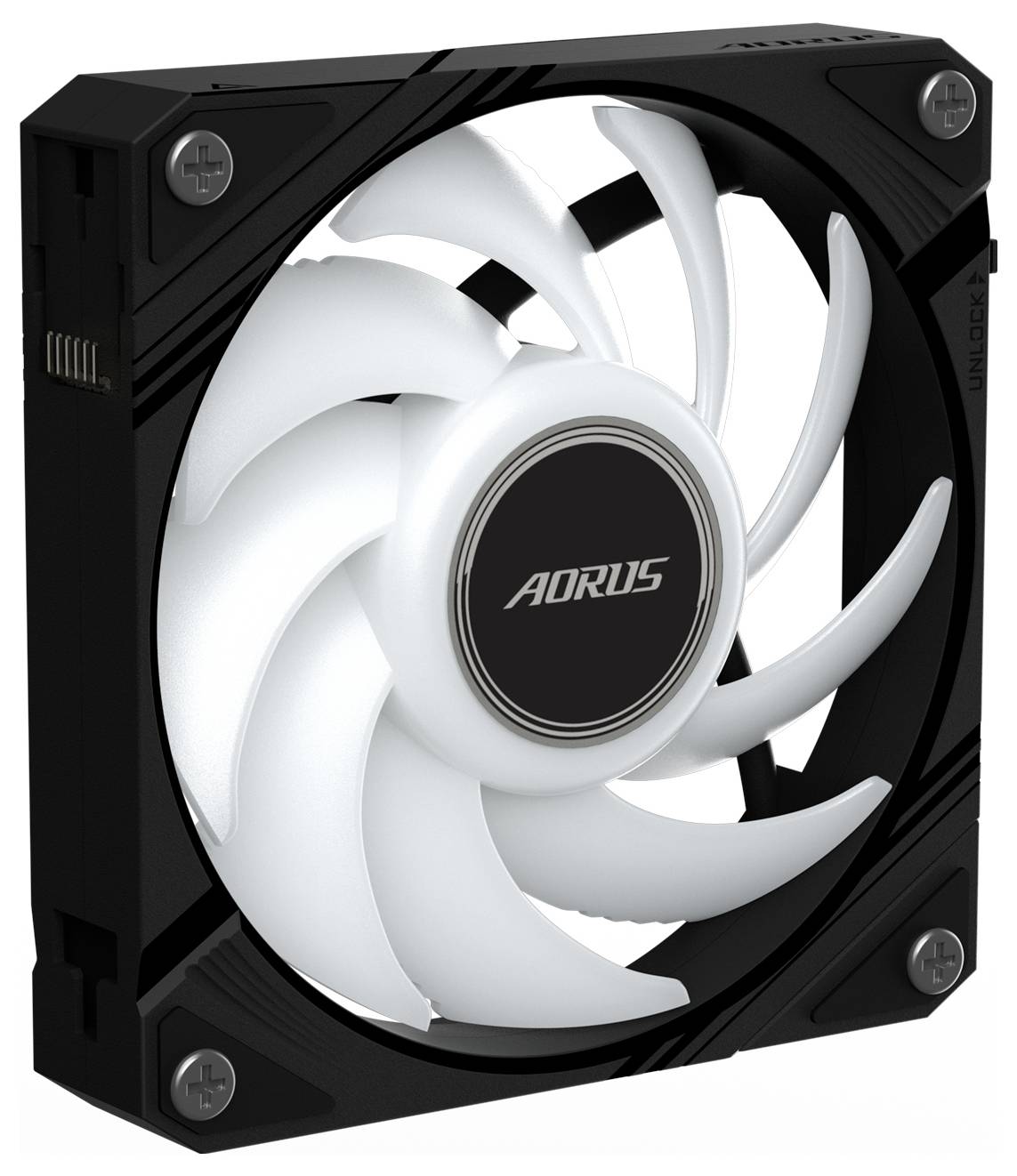 Gigabyte GP-ECFAN1201 PC-Gehäuse-Lüfter Schwarz (B x H x T) 120 x 25 x 120 mm-5